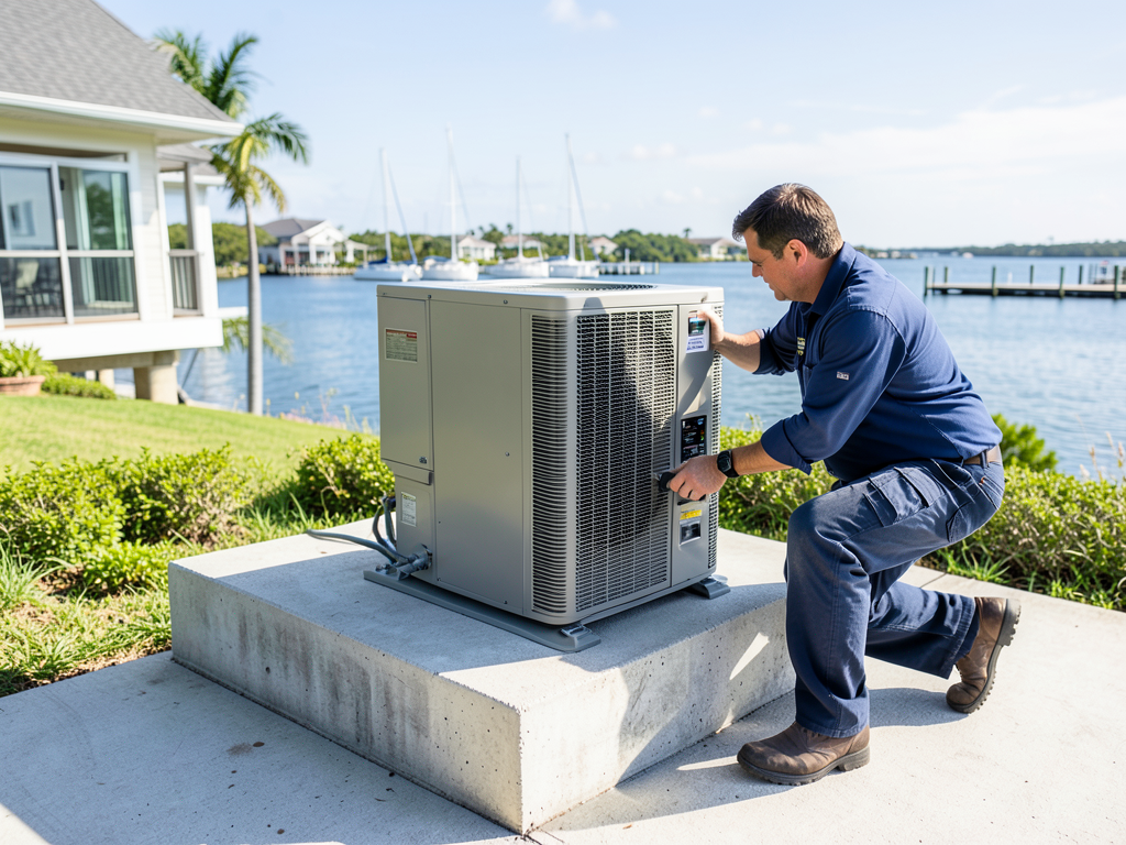 High efficiency hvac solutions for waterfront home